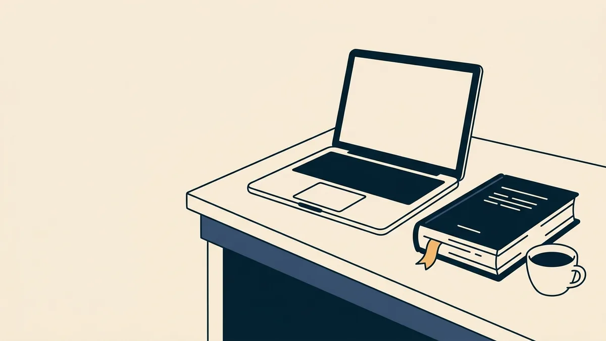 An open-book law exam being taken at a desk beside a volume of state statutes.